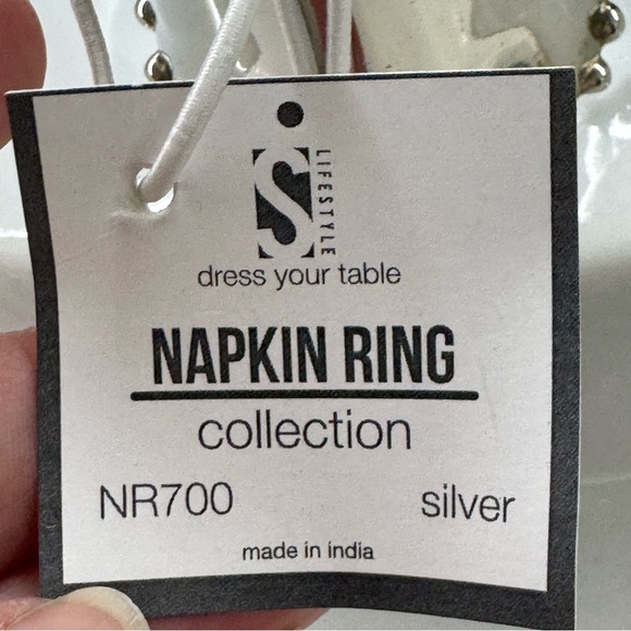 Saro Lifestyle Classic Design Napkin Rings, model NR700 (set of 12) - Picture 4 of 6